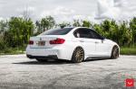 BMW 3-Series Sedan Alpine White on Vossen Wheels (VFS2) 2017 года